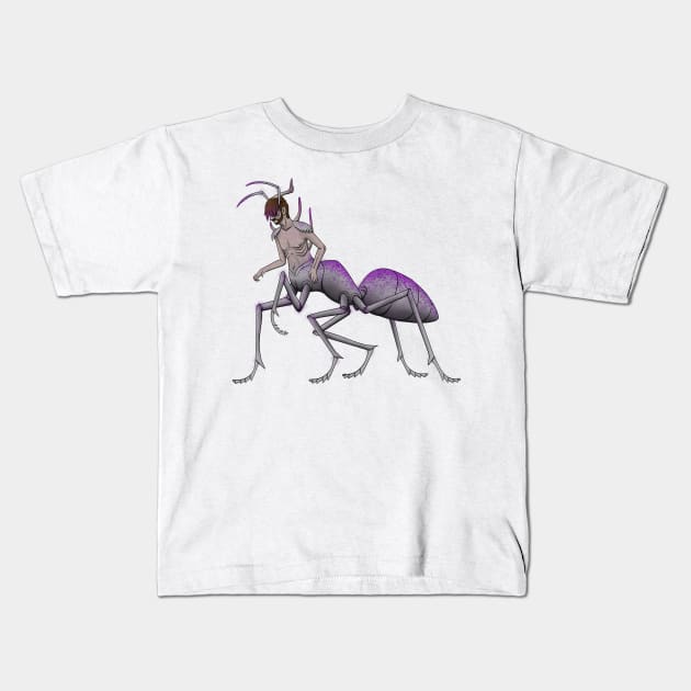 Robb-Ant Kids T-Shirt by DahlisCrafter